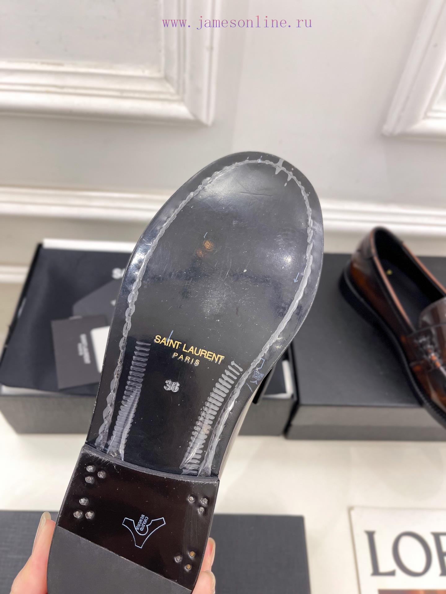 SAIN * LAURENT Early Spring New Product YSL Lefu Shoes Small Leather Shoes Newly ReleasedThe To 8qlombim - Image 10