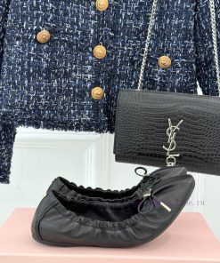 Ferragamo/Ferragamo 25AW Early Spring New ProductBow Flat BalletFashionable And Versatile Essen hbr4e2qi