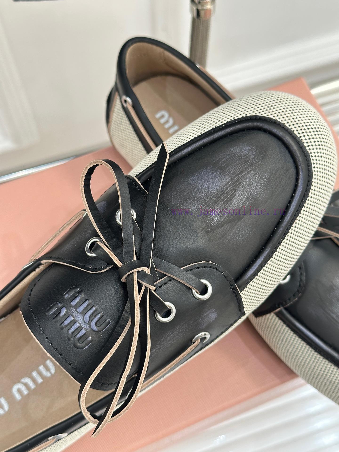 Miu Miu 25s Early Spring Retro Brush ColorLace Up Runway Style Small Leather Shoes Le Fu ShoesT w0fn92nw - Image 7