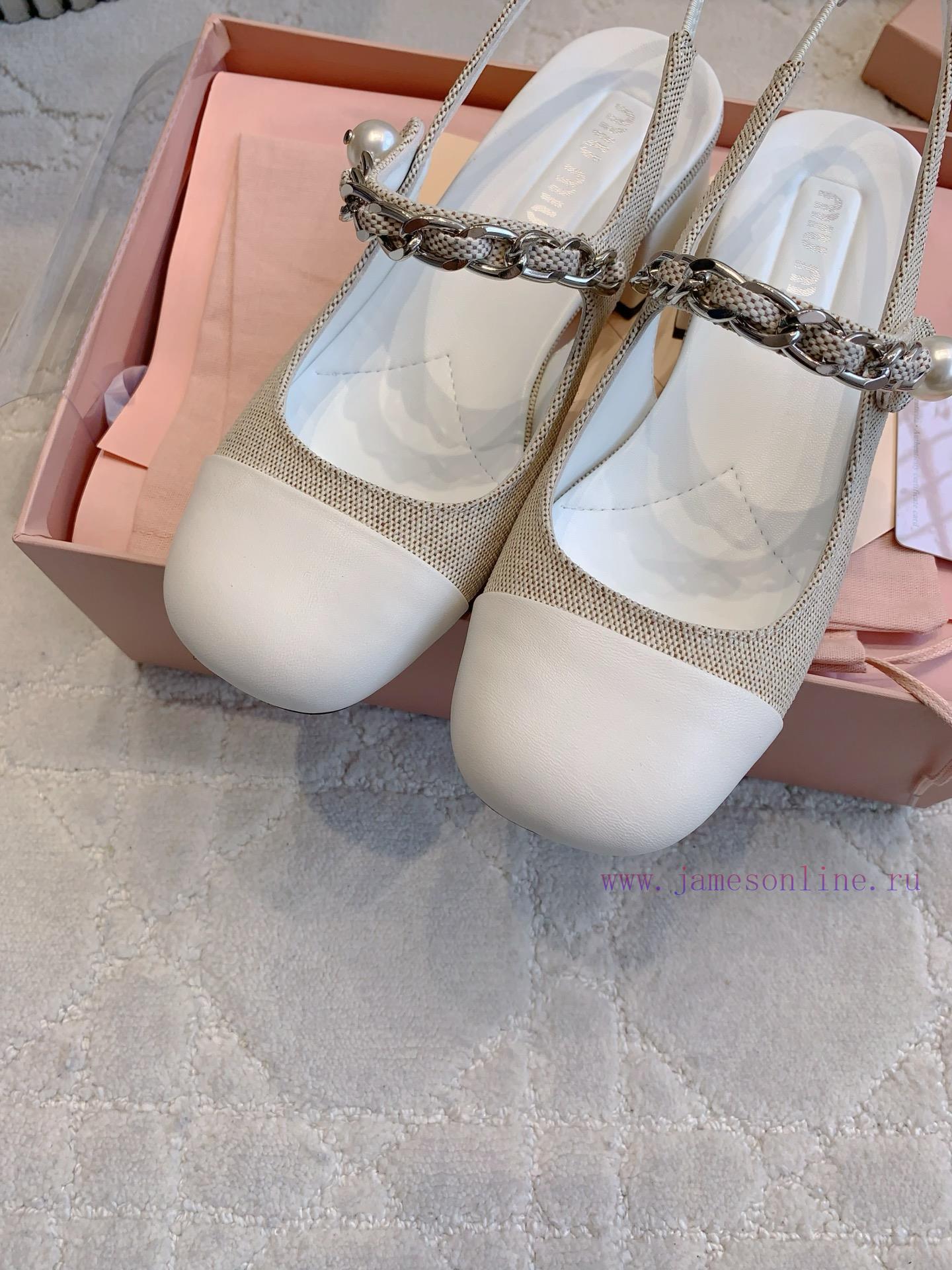 Back Empty Single Shoe 350Miu's New Thick Heeled Mary Jane Single Shoes Have A New Version Of F j97fhfcd - Image 6