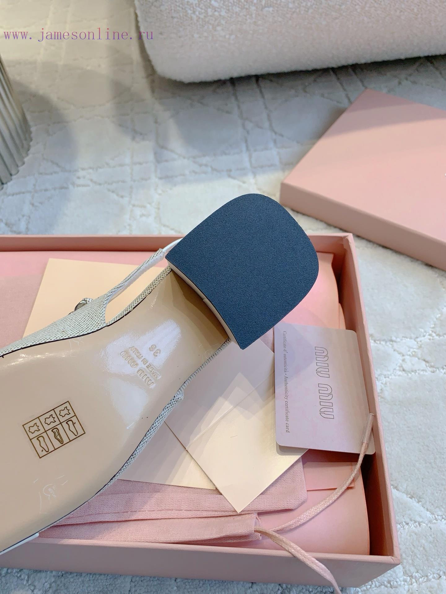 Back Empty Single Shoe 350Miu's New Thick Heeled Mary Jane Single Shoes Have A New Version Of F j97fhfcd - Image 10