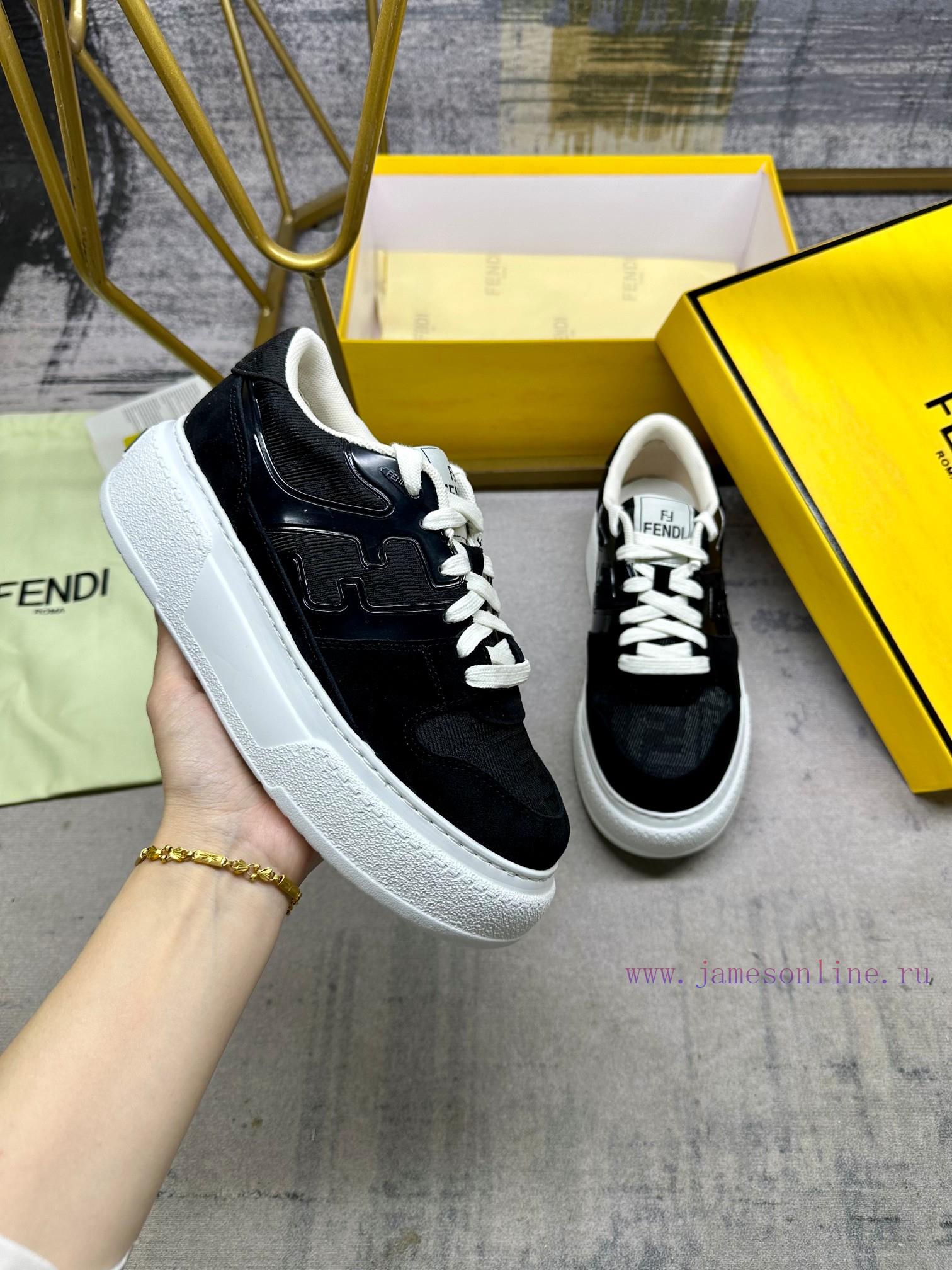 FENDI MatcHermes Comes With The Latest Sports Shoes Featuring Orange FF Jacquard Fabric And Sam vpdghke4