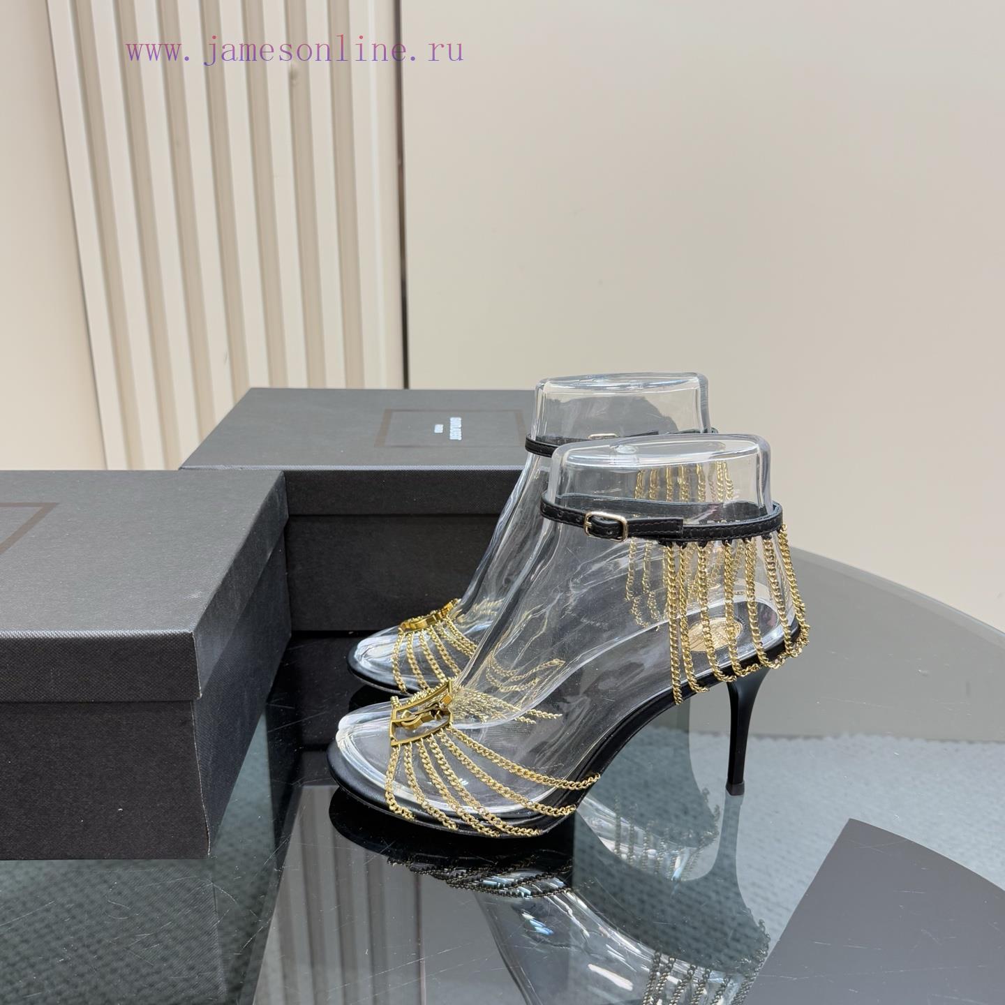 The MostYSL Saint Laurent's New Metal Chain High HeelsSaint Laurent | YSL Sister's Beautiful Be 3acn8t8g - Image 2