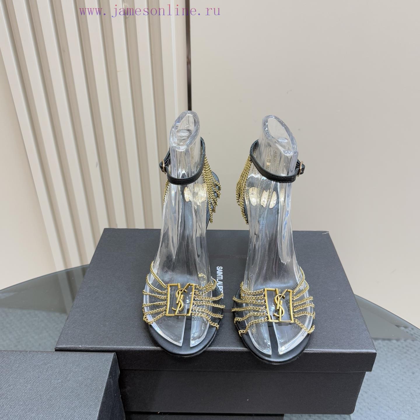 The MostYSL Saint Laurent's New Metal Chain High HeelsSaint Laurent | YSL Sister's Beautiful Be 3acn8t8g - Image 3