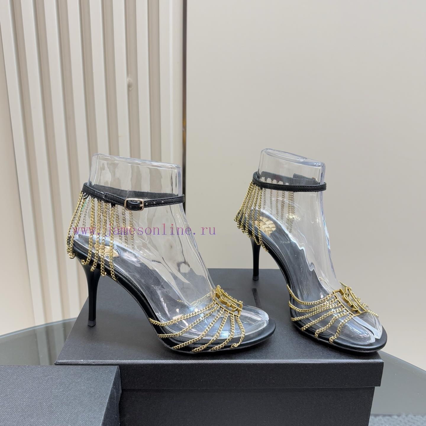 The MostYSL Saint Laurent's New Metal Chain High HeelsSaint Laurent | YSL Sister's Beautiful Be 3acn8t8g - Image 5