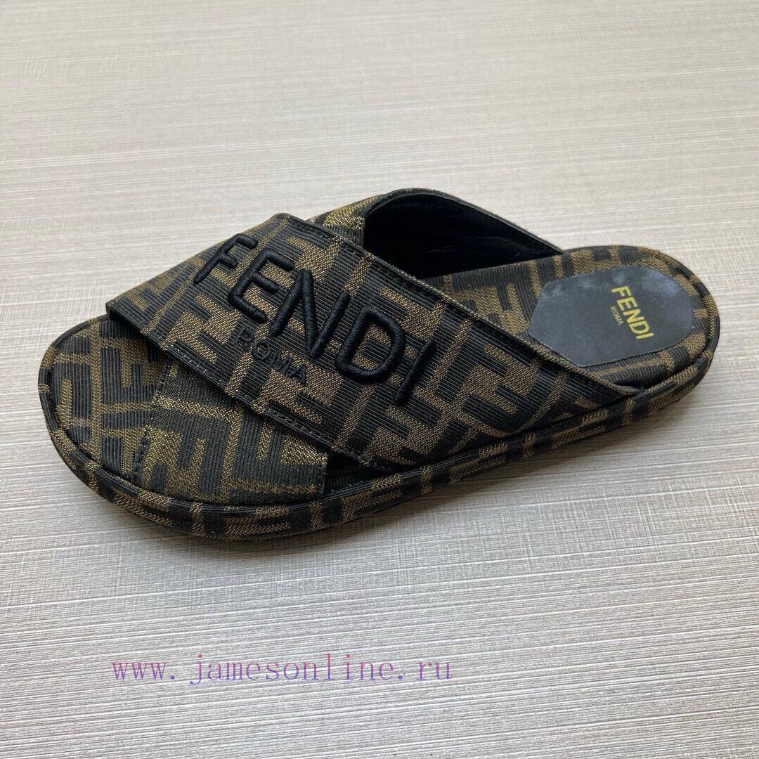 Couple StyleFENDI's Latest Thick Soled Slippers For Spring And Summer Featuring An Embroidered 920wteg4 - Image 9