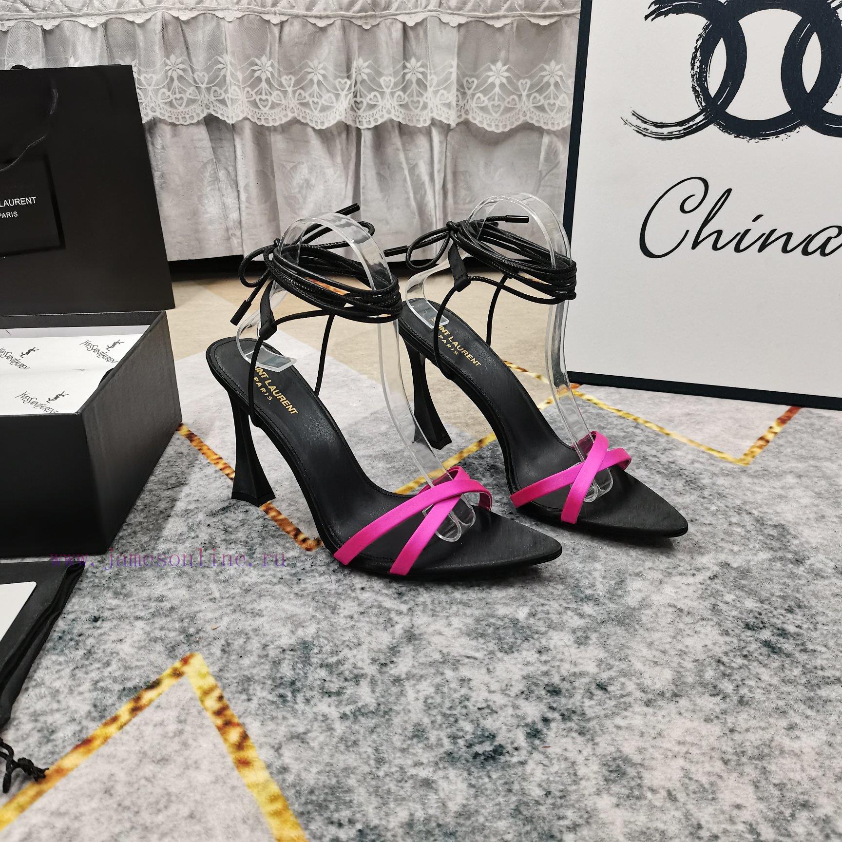 New Release - YSL Top Level2025 Official Website Synchronizes New Strap Style Empty High-heeled 0i7e1l0g
