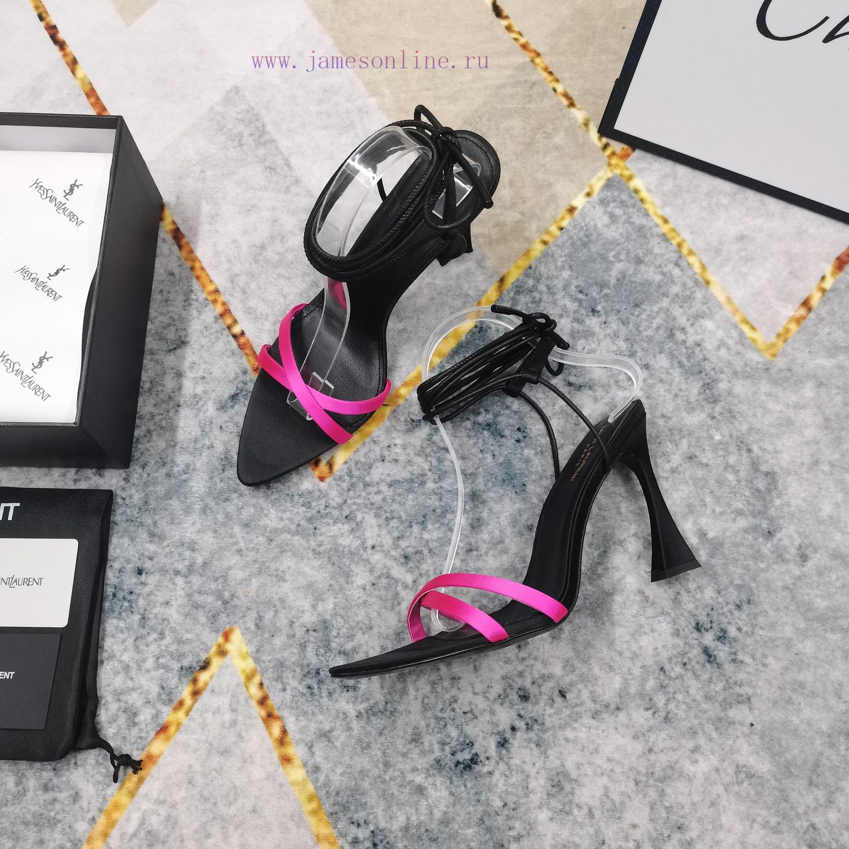 New Release - YSL Top Level2025 Official Website Synchronizes New Strap Style Empty High-heeled 0i7e1l0g - Image 3