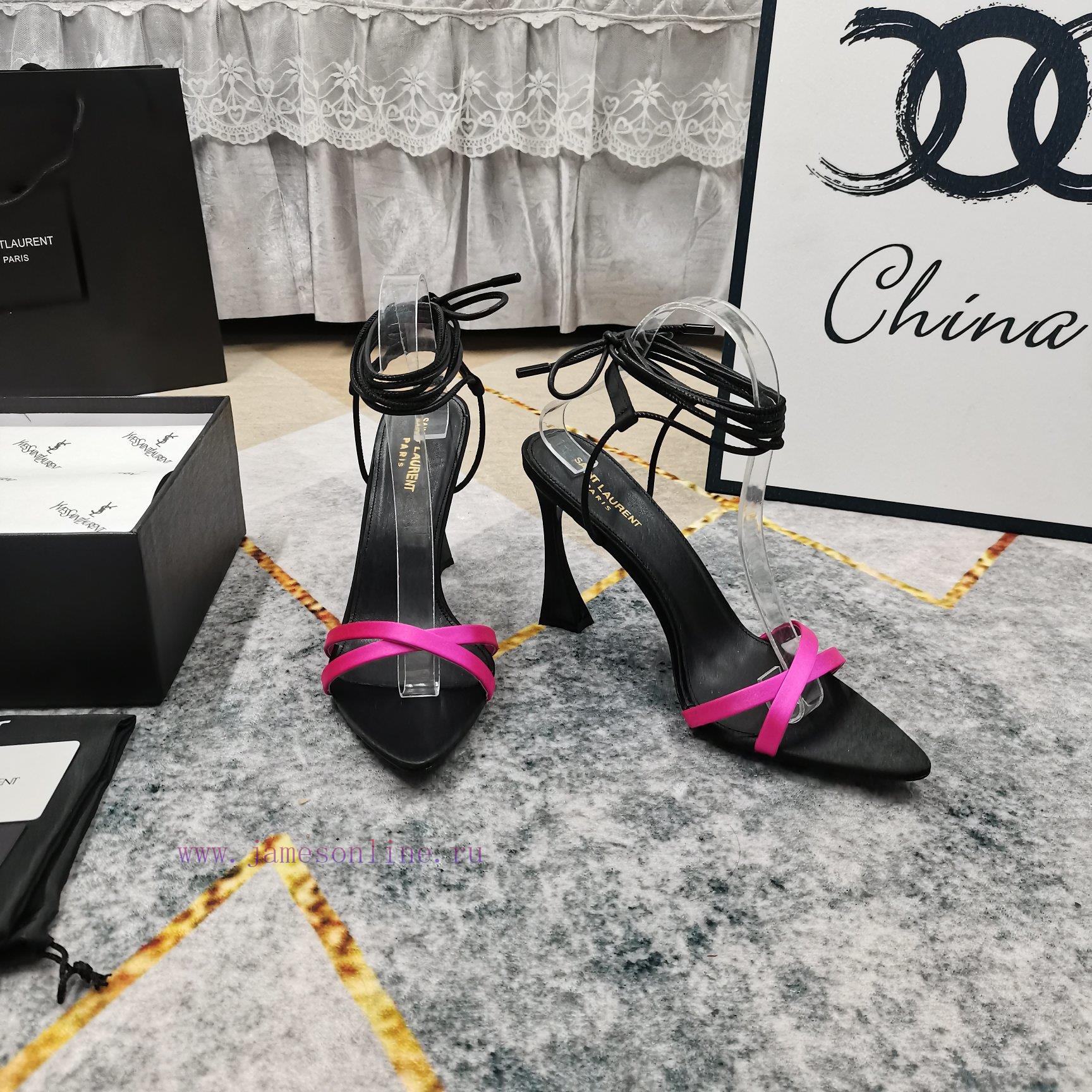 New Release - YSL Top Level2025 Official Website Synchronizes New Strap Style Empty High-heeled 0i7e1l0g - Image 5