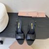Miumiu 25 Spring/Summer New Collection Simple Retro Lizard Pattern High Heel Fish Mouth Sandals 3ff0vd8x