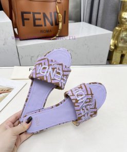 Latest Summer Hot FENDI Sandals Original Genuine With Top Layer Sheepskin Fabric And Rubber Sol 5ewv9cs9