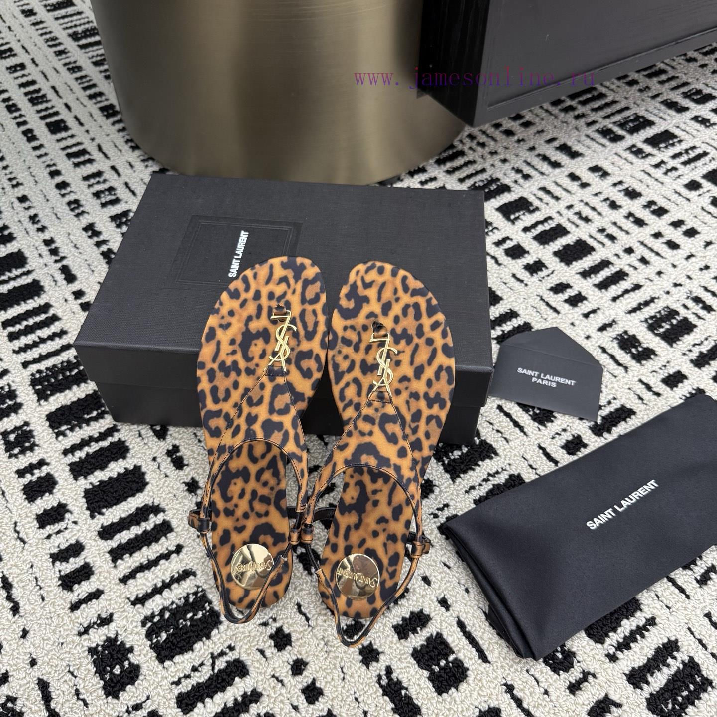 Saint Laurent/Saint Laurent 25ssSpring And Summer New Product With Clip On SandalsExquisite Fas 6eeij5py - Image 5