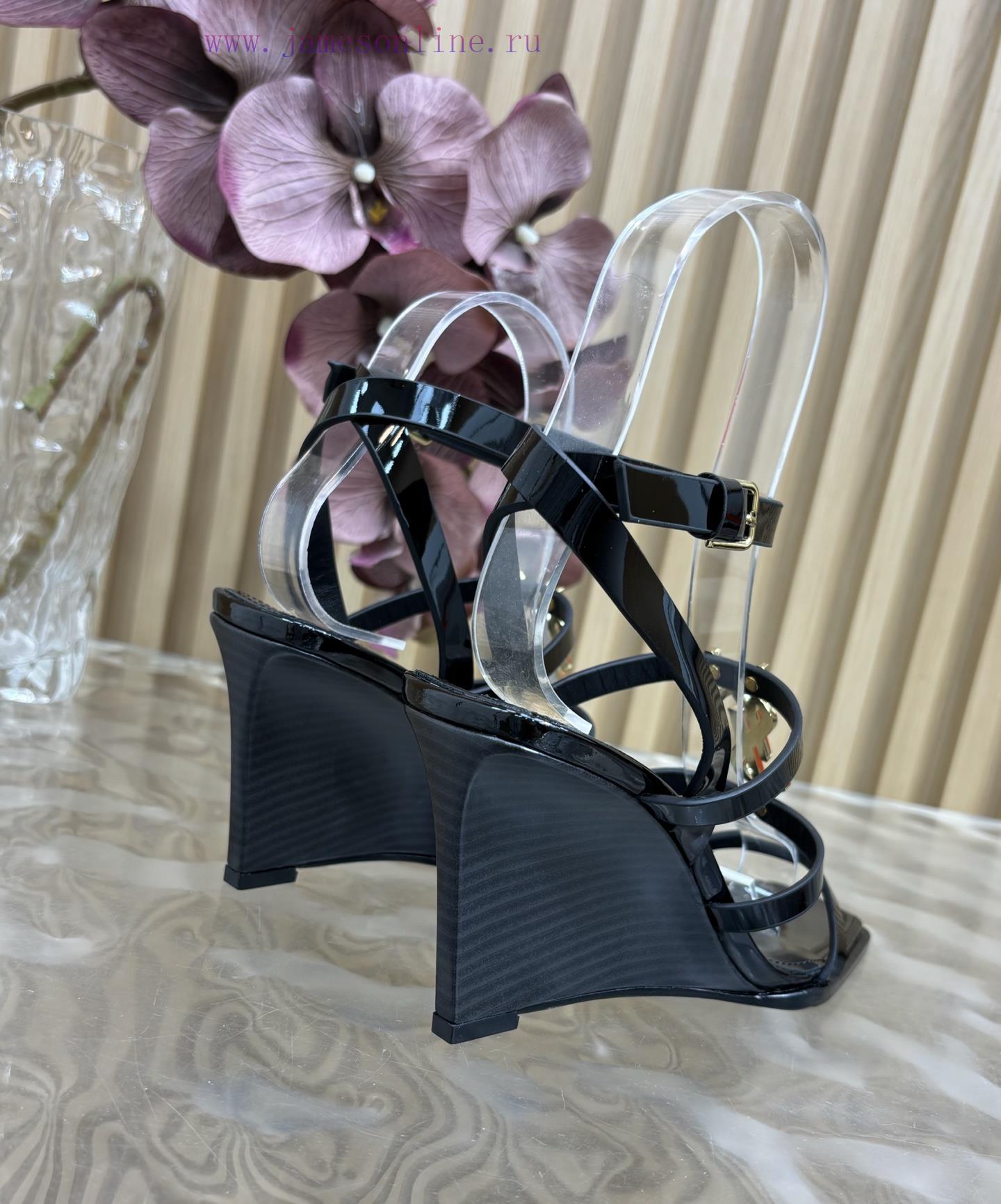 Saint Laurent/YSL Saint Laurent Poe Heel Classic Sandals Top Quality 2025 Summer New Collection 2s5fsb68 - Image 10