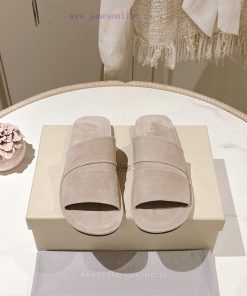[Highest Quality In The Market] BRUNELLO CUCINELLIBC Flat Slippers Made Of Imported Niujing Pur 0oat0siw