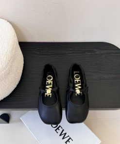 LOEWE 25ss Super Soft Sticky Dudu Same Ballet ShoesThis Pebble Soft Is An Elegant Combination O 08fao0v2
