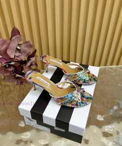 Aquazzura2025 New Top Pineapple Women's Colorful High Heel Sandals Original 1:1 Open Mold Heel 00xijxcv