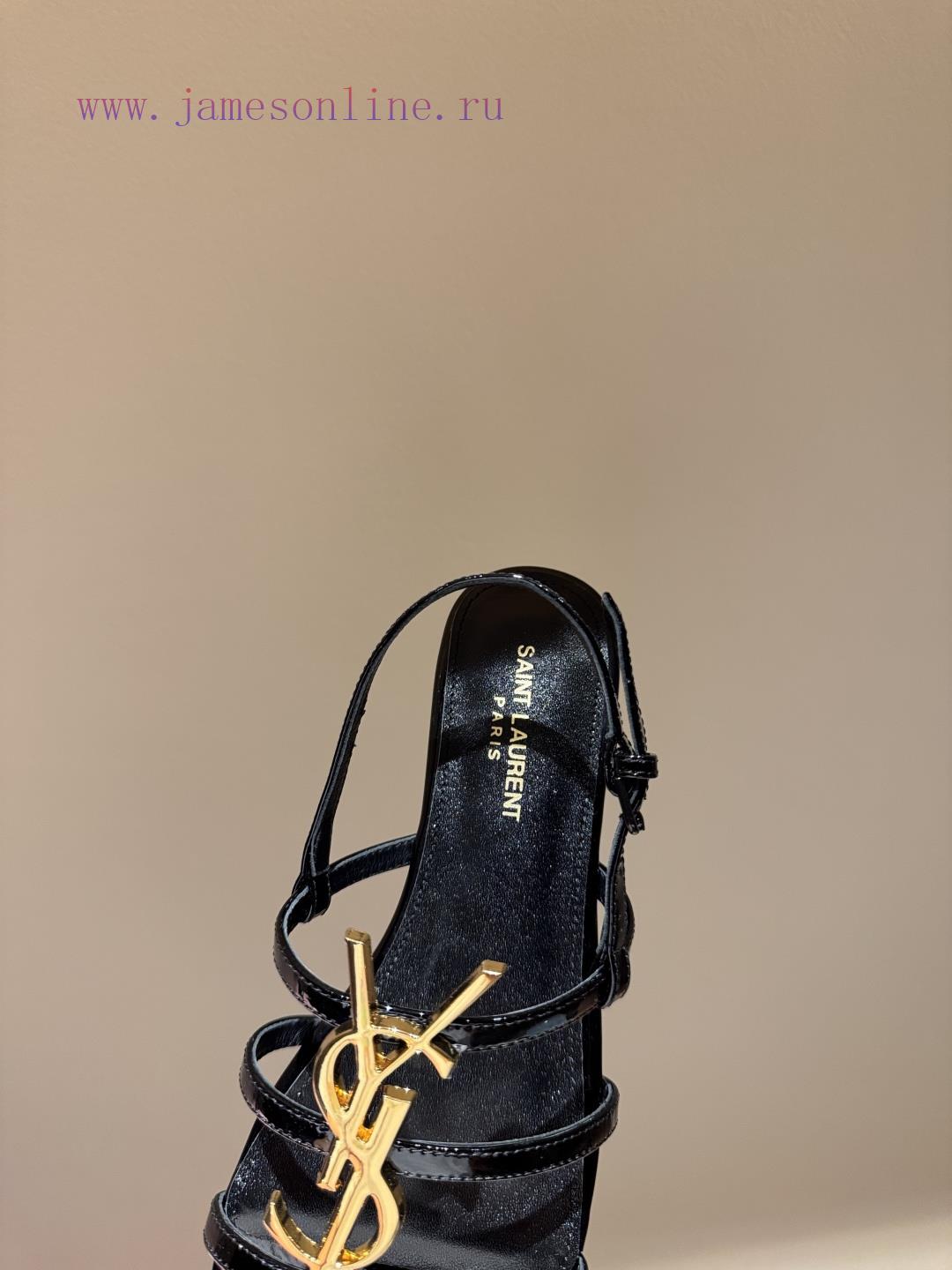 Saint Laurent 2025 Paris Saint Laurent Classic High Heel Sandals2025 Temperament Fairy Summer E sbgmu1a4 - Image 6