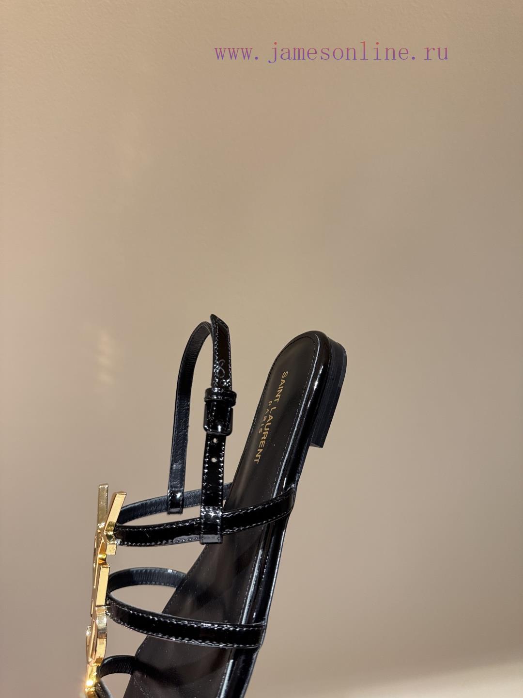 Saint Laurent 2025 Paris Saint Laurent Classic High Heel Sandals2025 Temperament Fairy Summer E sbgmu1a4 - Image 7
