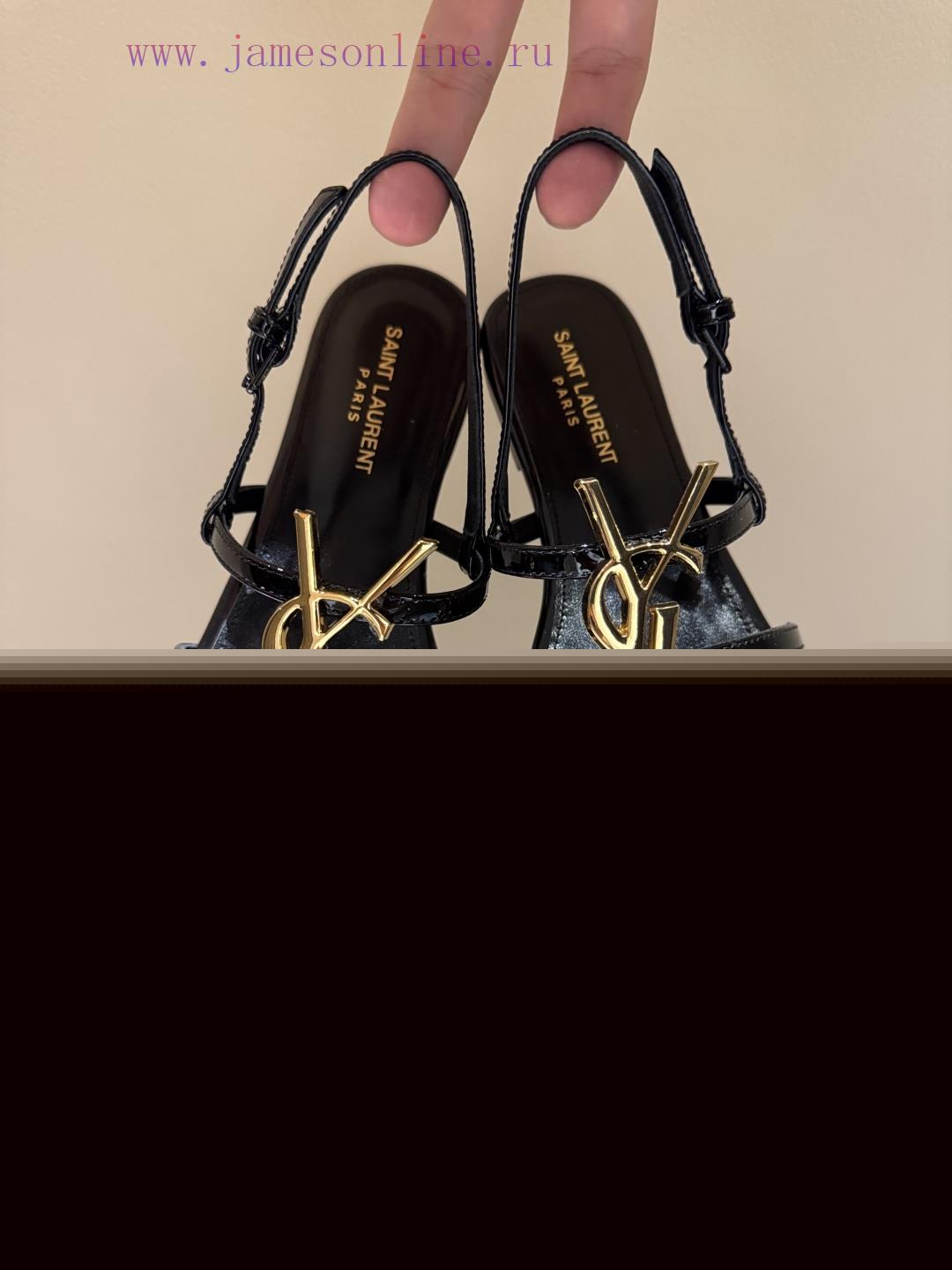 Saint Laurent 2025 Paris Saint Laurent Classic High Heel Sandals2025 Temperament Fairy Summer E sbgmu1a4 - Image 10