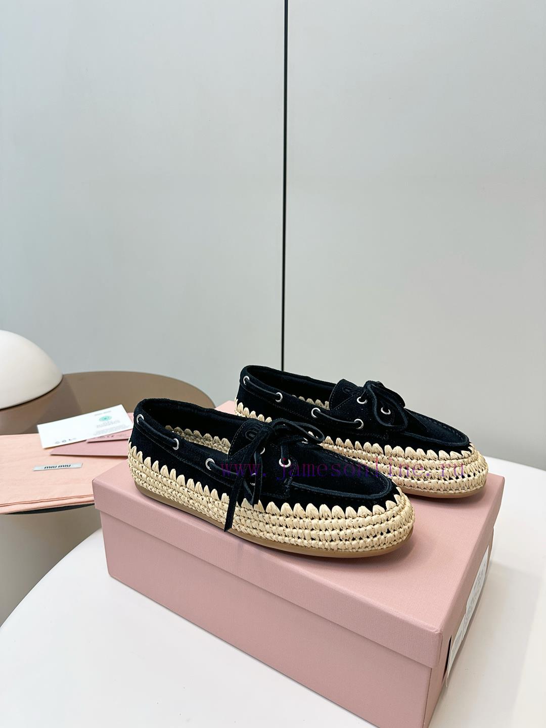 MIUMIU | Miu Miu's New Bow Woven LoafersMiu Miu This Is A Small Leather Shoe That Looks More An k1ufbuf9 - Image 3