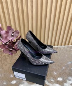 SAINT LAURENT Saint Laurent 25ss Spring/Summer New Style Pointed Water Diamond Face Letter And bu3u7mz8
