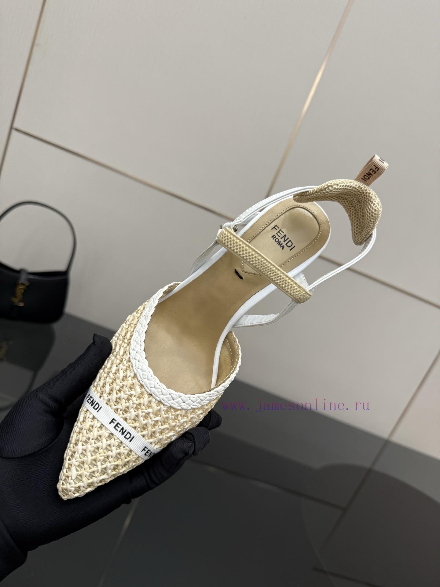 Fendi Leather Woven High HeelsThis Shoe Is Named After The Agile And Lightweight Italian Hummin 6cd4xr42 - Image 9