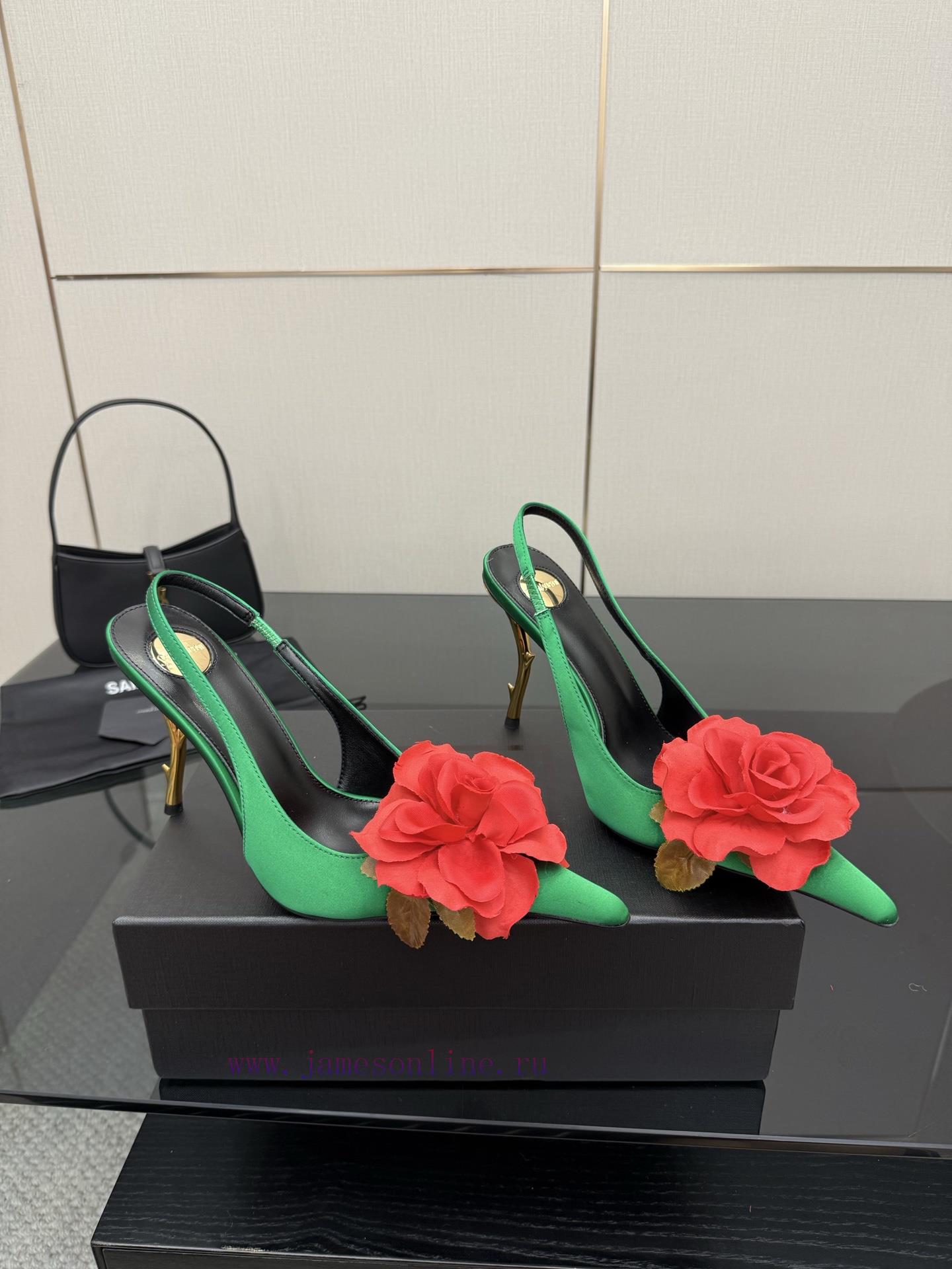 Saint Laurent | Rose With Thorns Exquisite High Heels𝑺𝒂𝒊𝒏𝒕𝑳𝒂𝒖𝒆𝒏𝒕 25 𝒇𝒘 Spring EditionWho Can Re xic4shag - Image 3