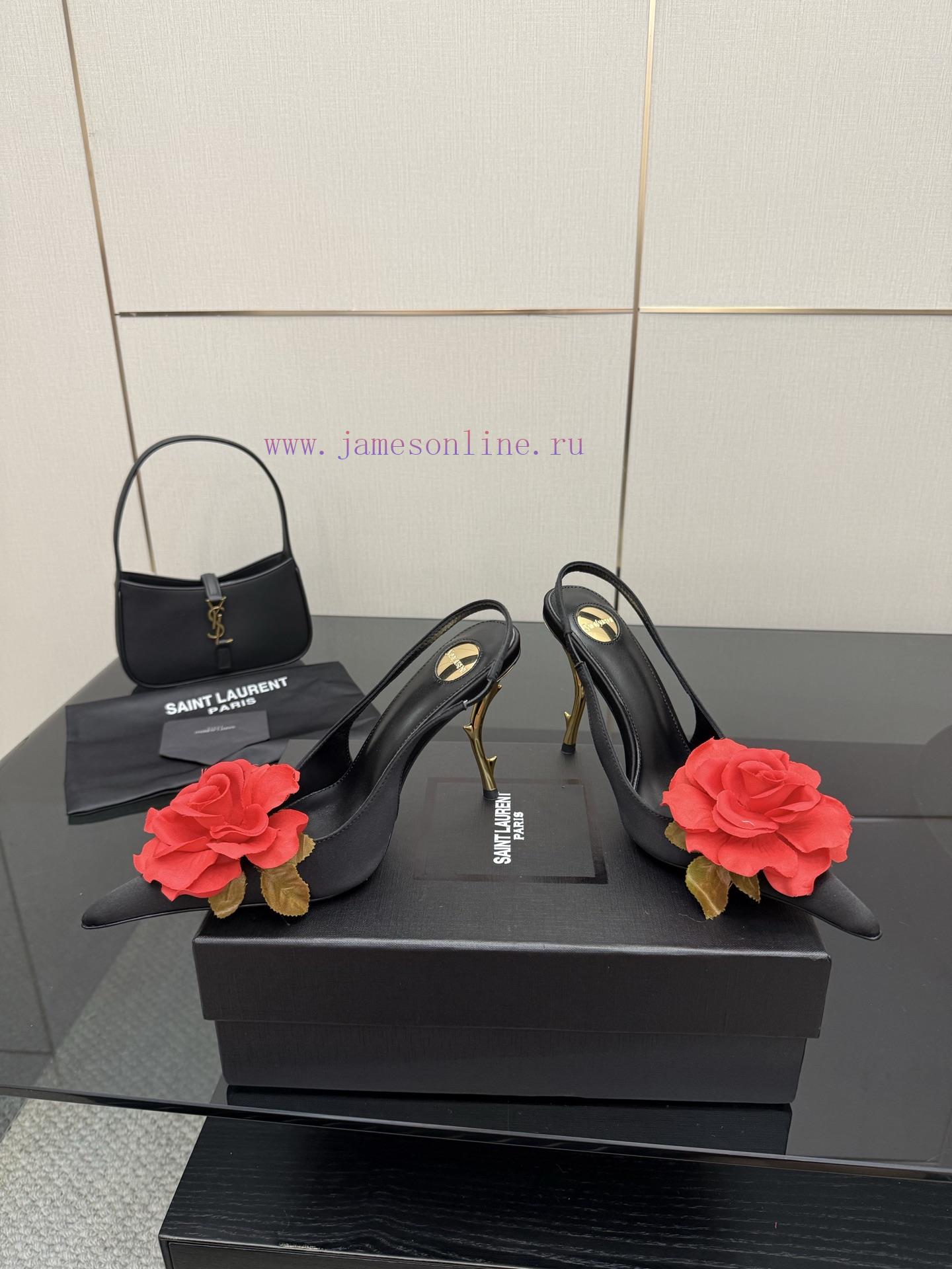 Saint Laurent | Rose With Thorns Exquisite High Heels𝑺𝒂𝒊𝒏𝒕𝑳𝒂𝒖𝒆𝒏𝒕 25 𝒇𝒘 Spring EditionWho Can Re 8bkwgpwa - Image 4