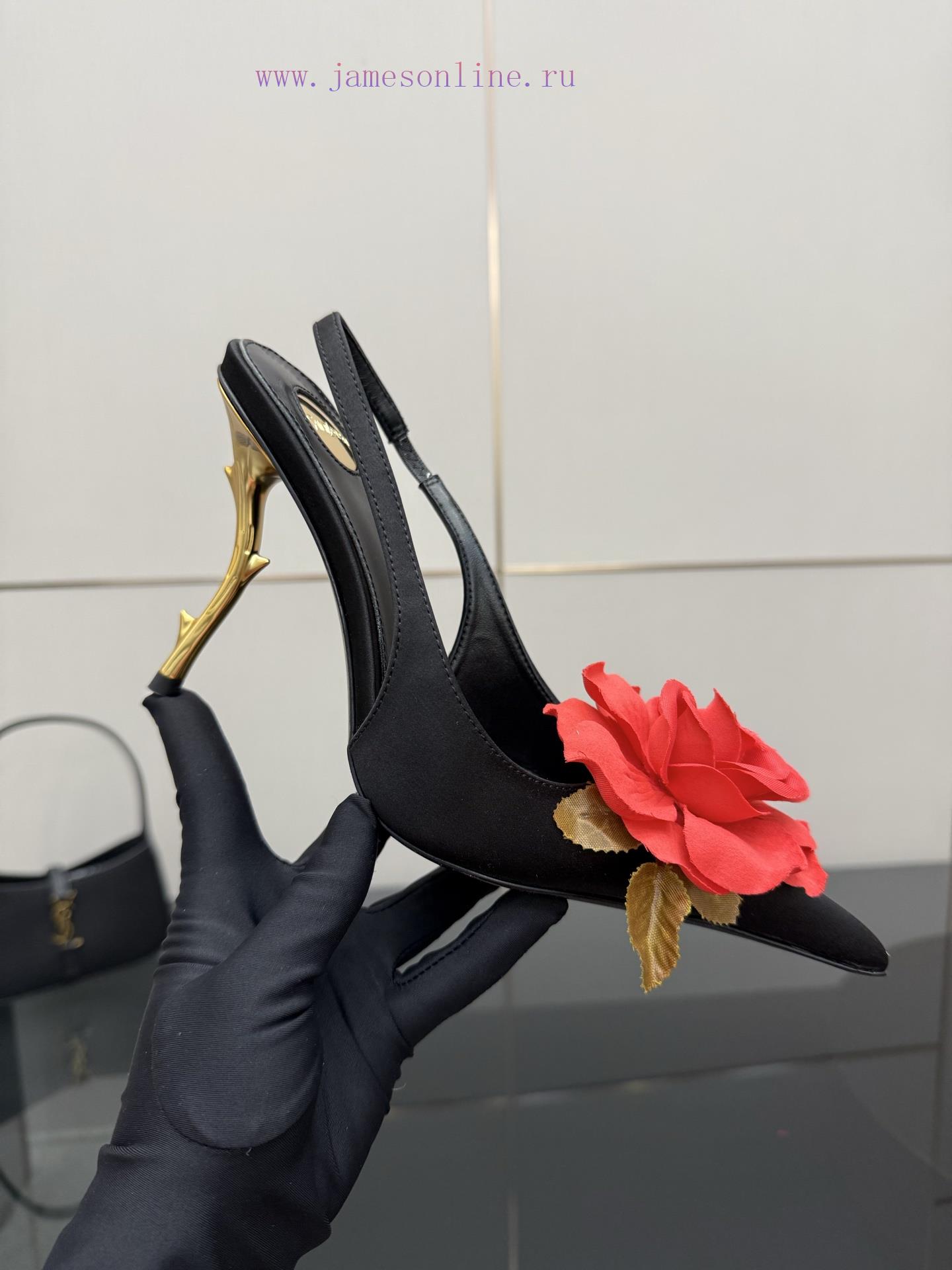 Saint Laurent | Rose With Thorns Exquisite High Heels𝑺𝒂𝒊𝒏𝒕𝑳𝒂𝒖𝒆𝒏𝒕 25 𝒇𝒘 Spring EditionWho Can Re 8bkwgpwa - Image 8