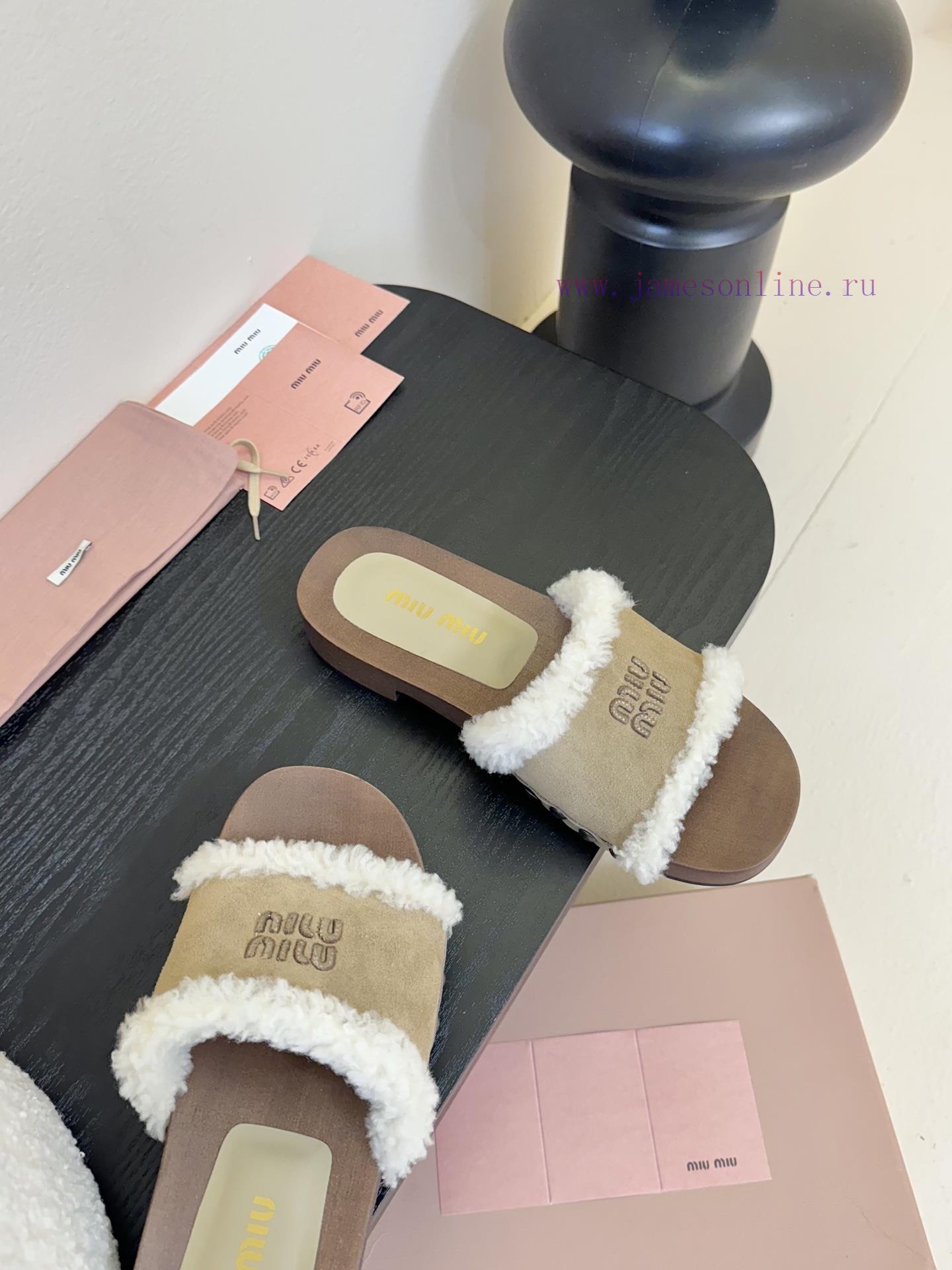 Miumiu Cotton Shoes Sandals 2025 Autumn And Winter New Shoes MiuMiuMiu Fashion Show Appropriate dfdhwdif - Image 5