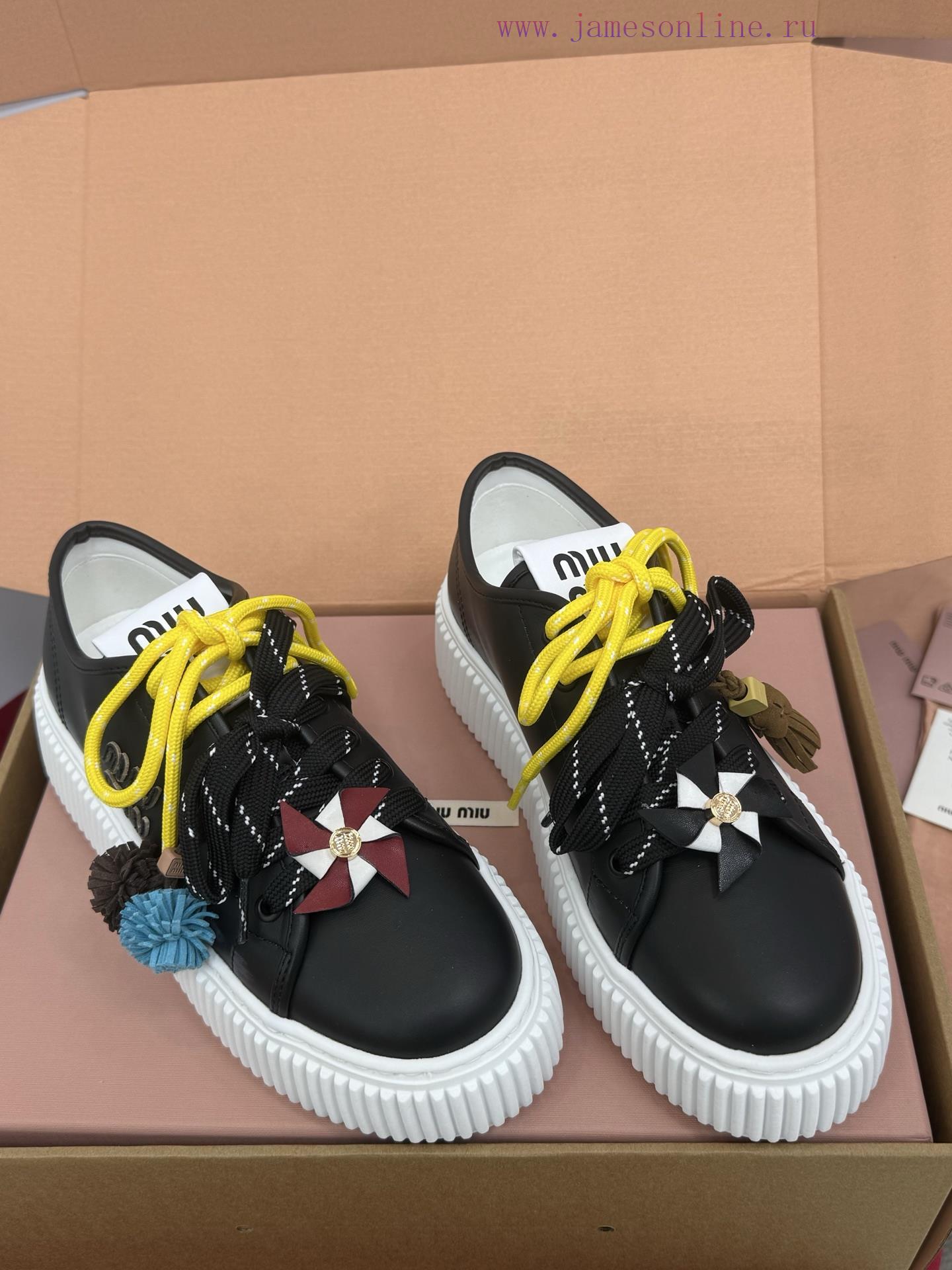 Top Qualitymiumiu Fw25 New Arrival~𝐌𝐢𝐮𝐌𝐢𝐮 | | 𝟐𝟎𝟐𝟓 Autumn And Winter New Thick Soled Sports Sho 8axyf3l9 - Image 8