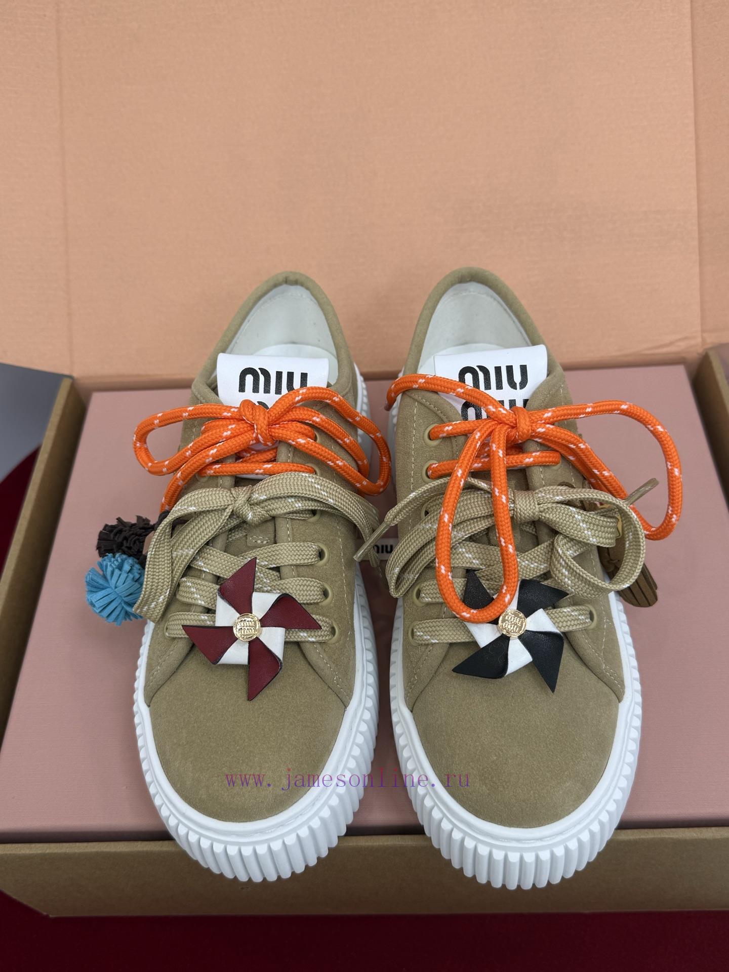 Top Qualitymiumiu Fw25 New Arrival~𝐌𝐢𝐮𝐌𝐢𝐮 | | 𝟐𝟎𝟐𝟓 Autumn And Winter New Thick Soled Sports Sho qobqyg9m