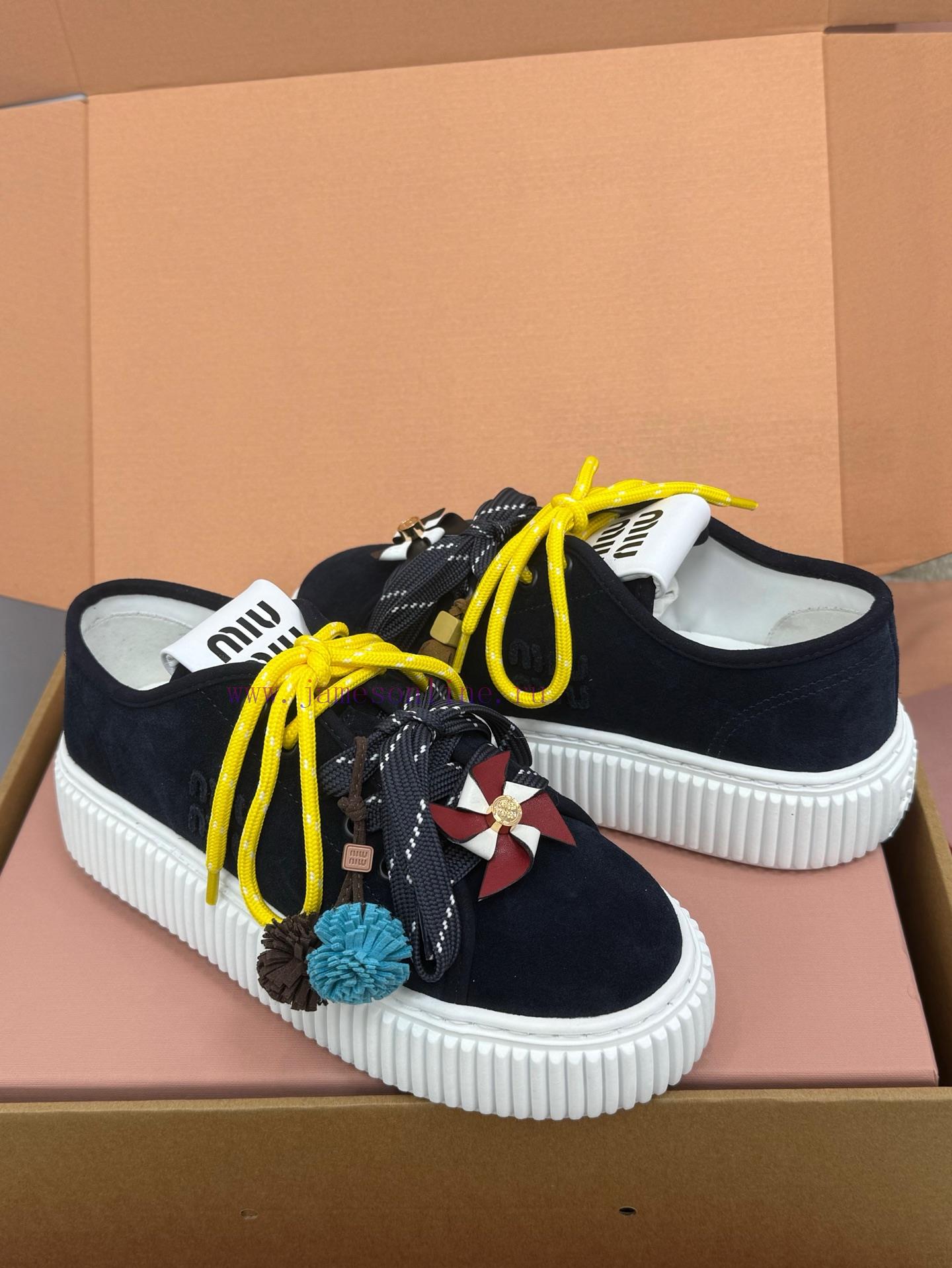 Top Qualitymiumiu Fw25 New Arrival~𝐌𝐢𝐮𝐌𝐢𝐮 | | 𝟐𝟎𝟐𝟓 Autumn And Winter New Thick Soled Sports Sho hkjw7jti - Image 7