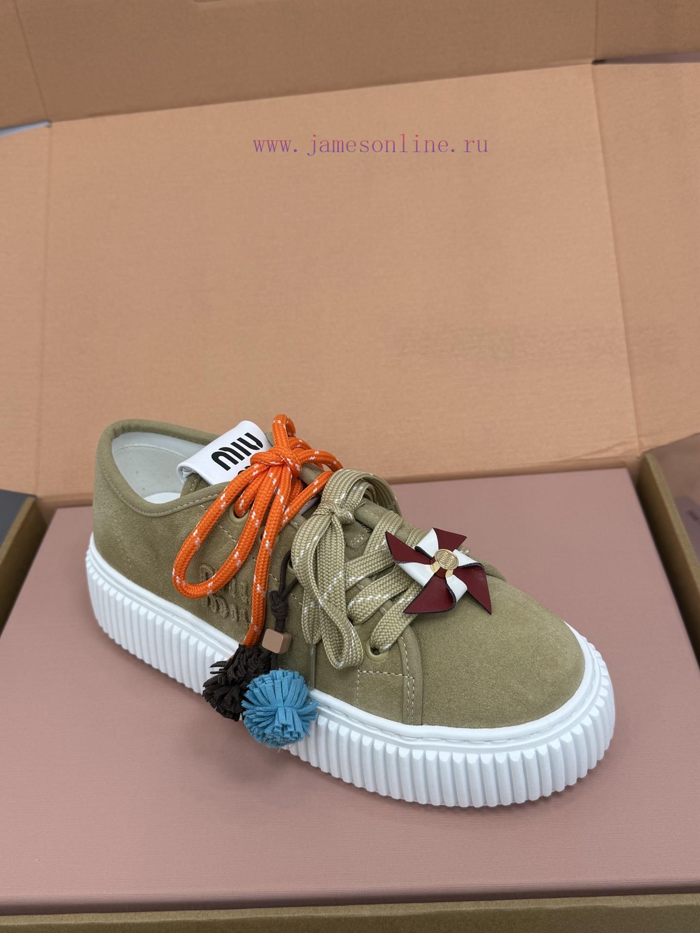 Top Qualitymiumiu Fw25 New Arrival~𝐌𝐢𝐮𝐌𝐢𝐮 | | 𝟐𝟎𝟐𝟓 Autumn And Winter New Thick Soled Sports Sho qobqyg9m - Image 3