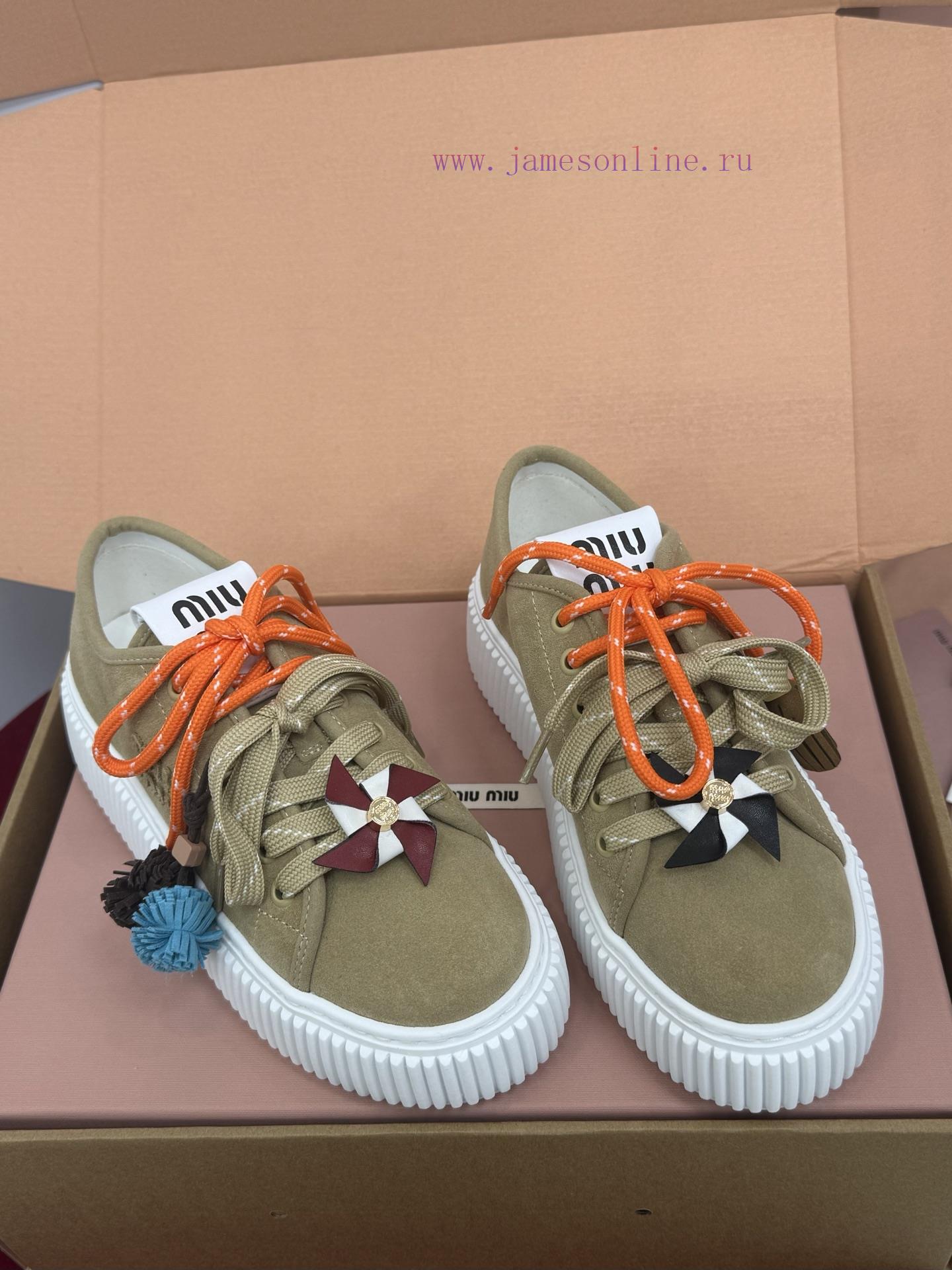Top Qualitymiumiu Fw25 New Arrival~𝐌𝐢𝐮𝐌𝐢𝐮 | | 𝟐𝟎𝟐𝟓 Autumn And Winter New Thick Soled Sports Sho qobqyg9m - Image 9