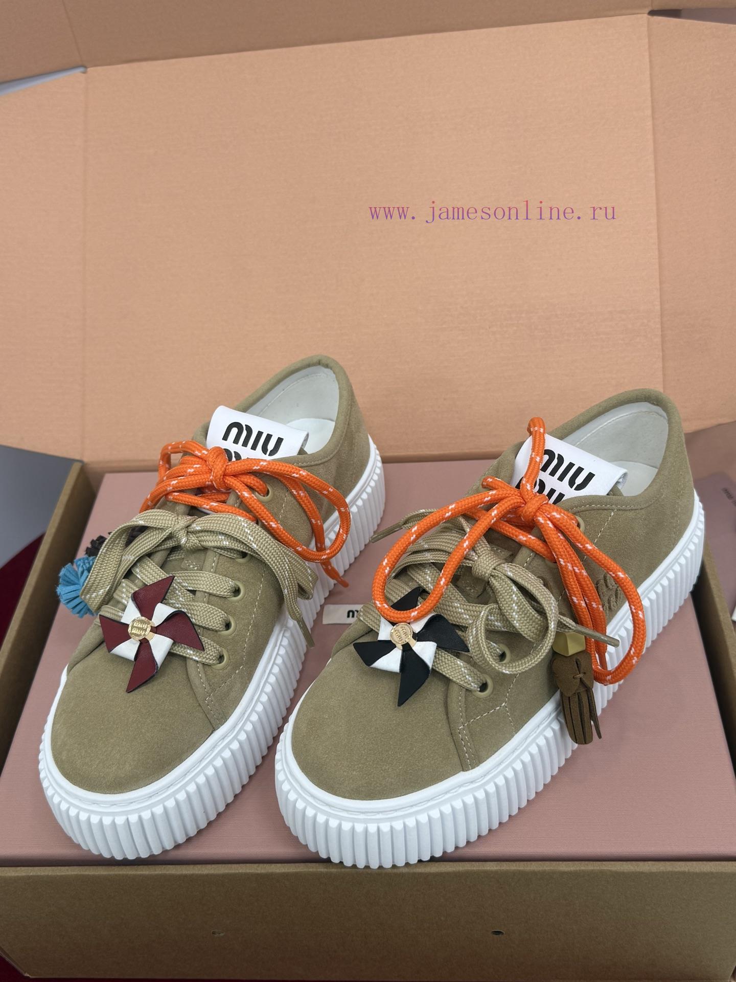 Top Qualitymiumiu Fw25 New Arrival~𝐌𝐢𝐮𝐌𝐢𝐮 | | 𝟐𝟎𝟐𝟓 Autumn And Winter New Thick Soled Sports Sho qobqyg9m - Image 10