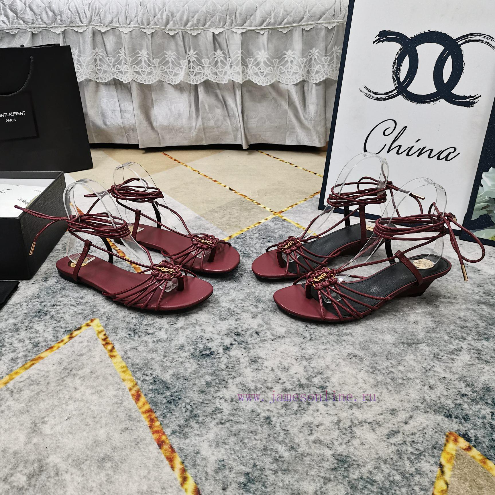 New Release - YSL Top LevelNew Logo Buckle Strap Sandals Synchronized On Official WebsitePerfec pidz4eqw - Image 2