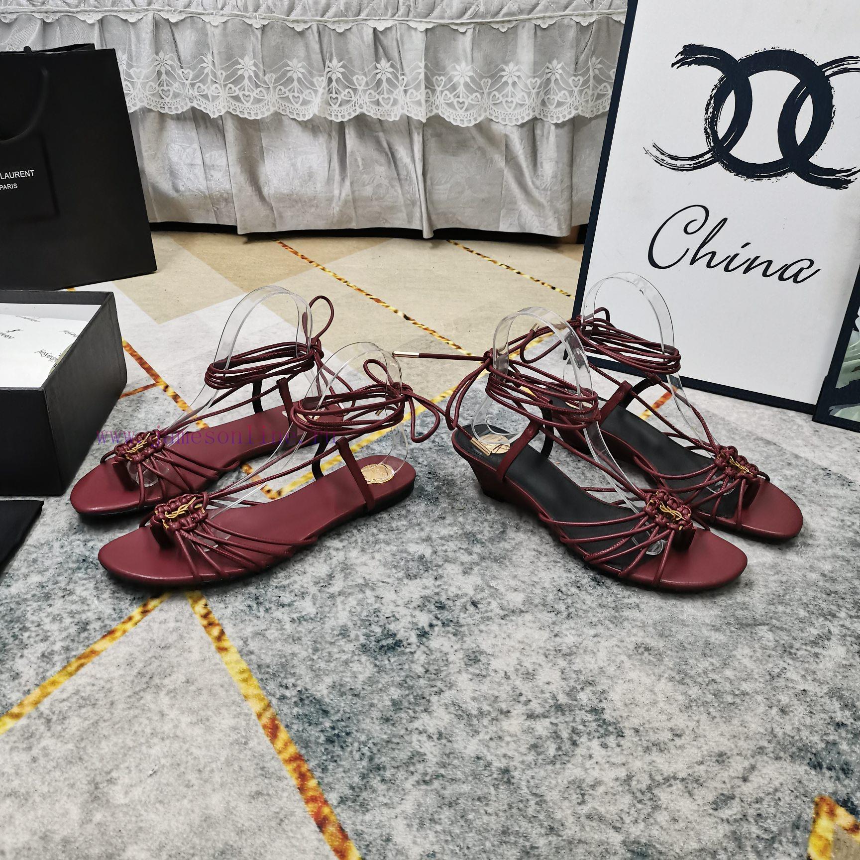 New Release - YSL Top LevelNew Logo Buckle Strap Sandals Synchronized On Official WebsitePerfec pidz4eqw - Image 3