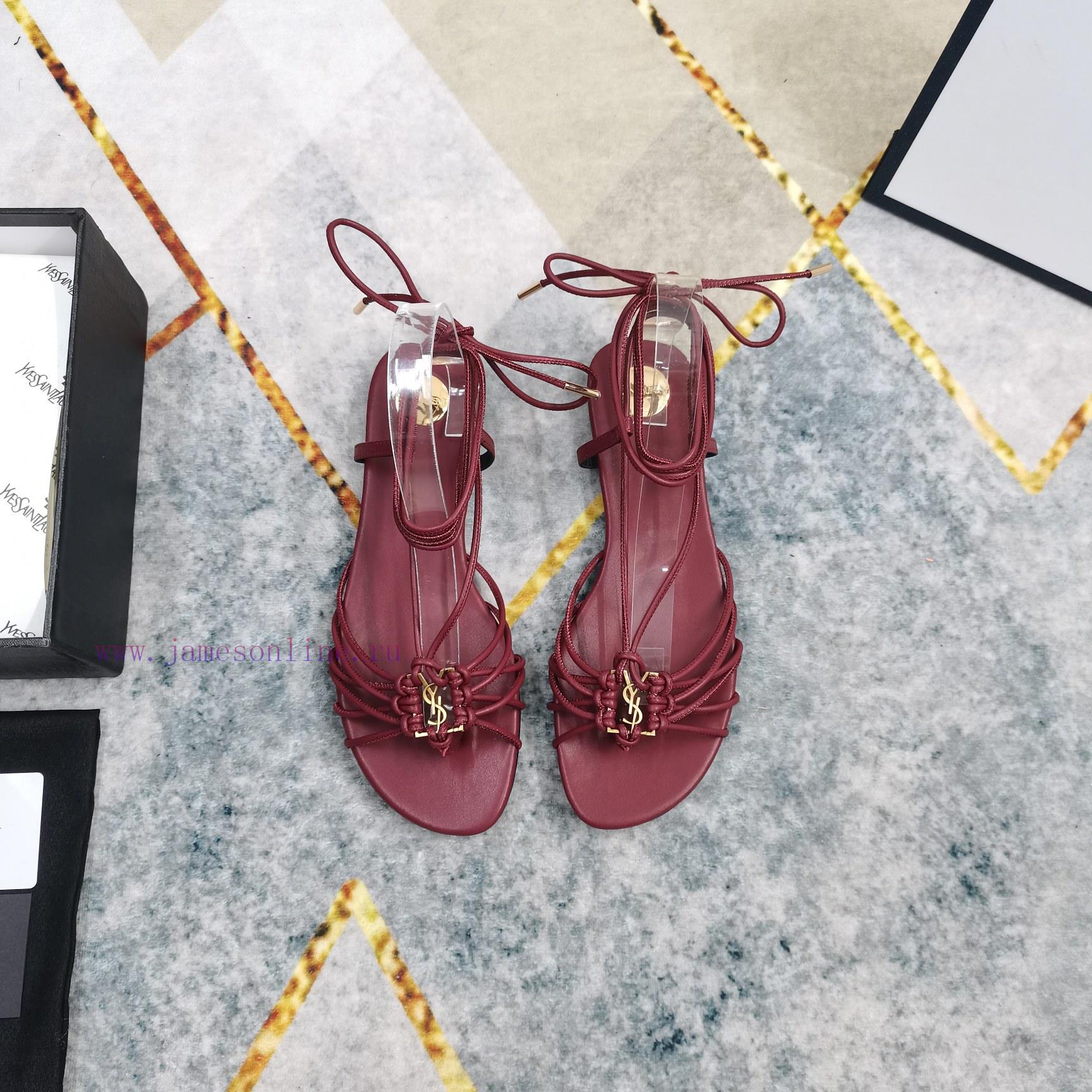 New Release - YSL Top LevelNew Logo Buckle Strap Sandals Synchronized On Official WebsitePerfec pidz4eqw - Image 6