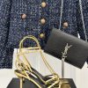 Saint Laurent YSL Saint Laurent 25ssCross Strap High-heeled SandalsThe Design Of These Sandals bbfm0y9y