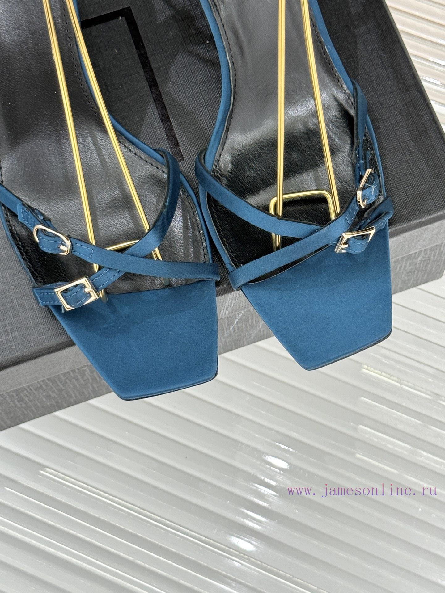 Saint Laurent YSL Saint Laurent 25ssCross Strap High-heeled SandalsThe Design Of These Sandals mflo9sqr - Image 8