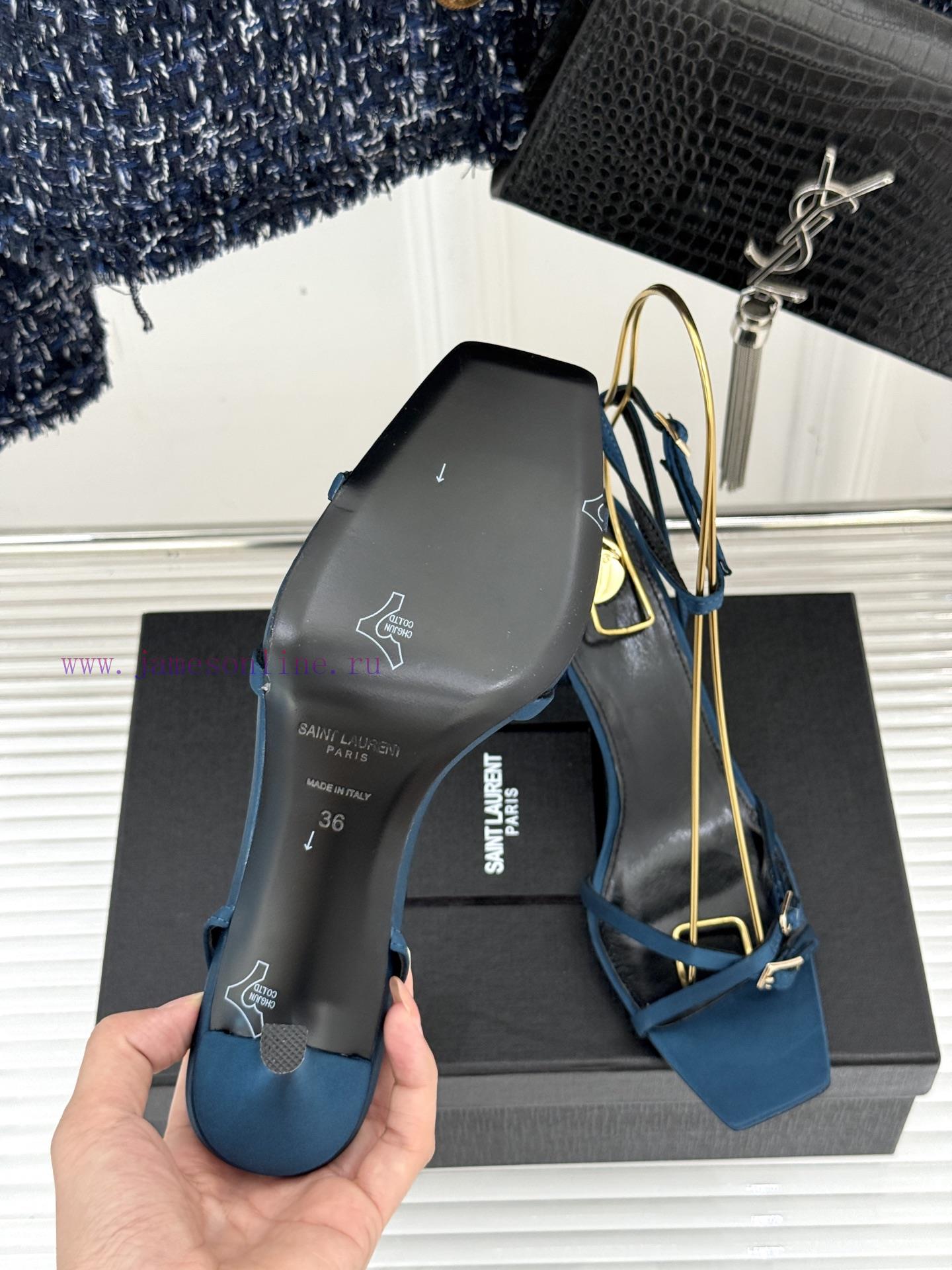 Saint Laurent YSL Saint Laurent 25ssCross Strap High-heeled SandalsThe Design Of These Sandals mflo9sqr - Image 10