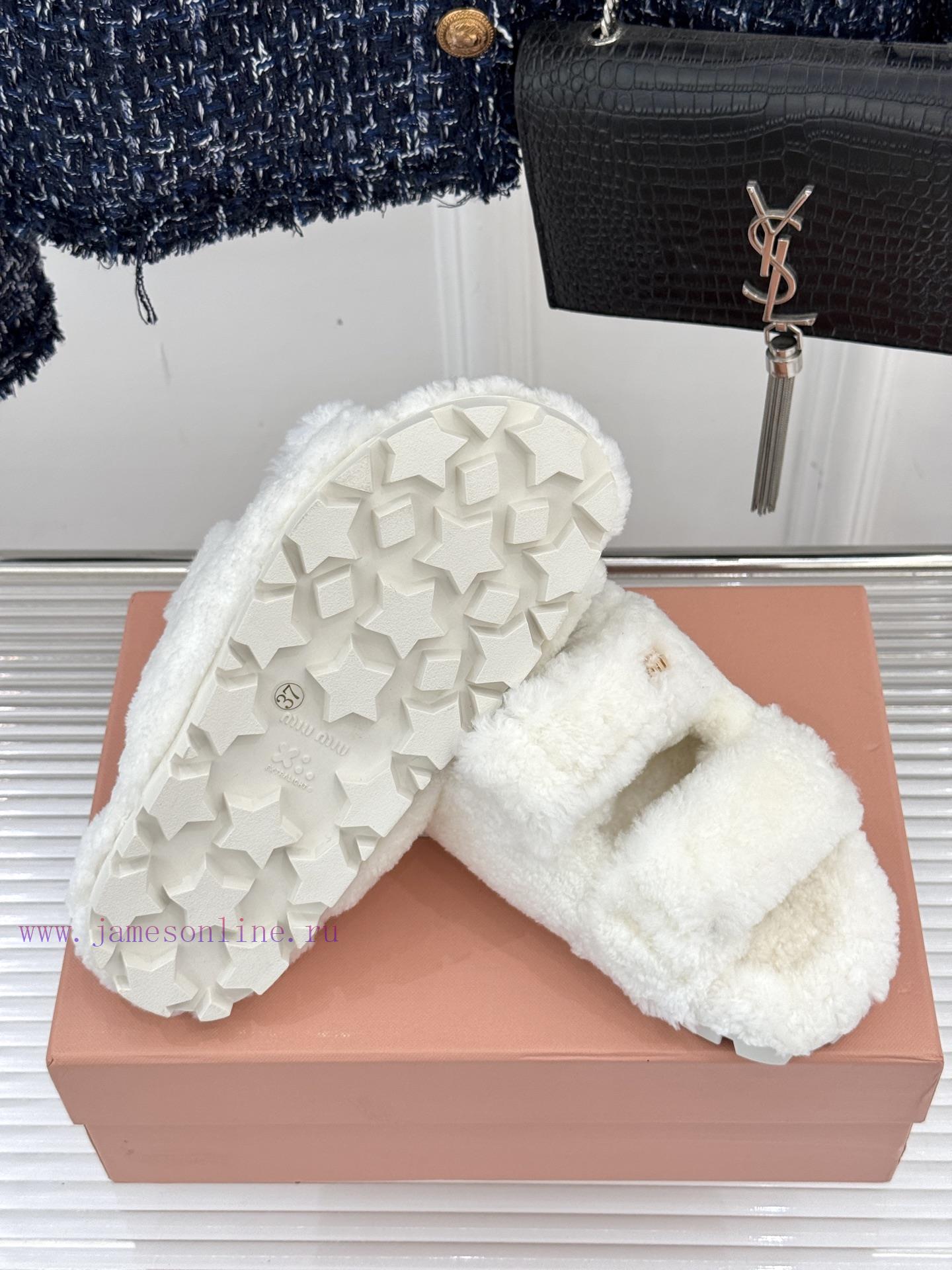 Miu Miu/Miu 25WF Autumn New Product Letter Hair DragIn Autumn And Winter I Want To Hide My Feet f3dt0fy5 - Image 10
