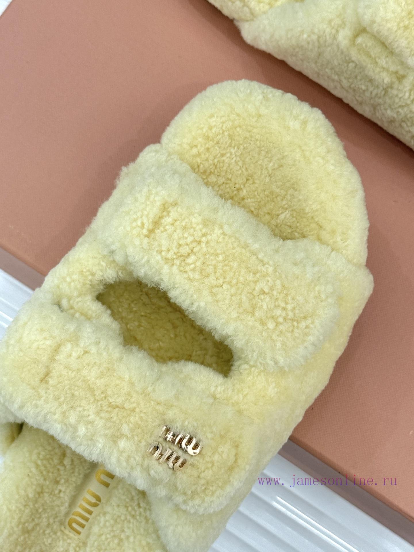 Miu Miu/Miu 25WF Autumn New Product Letter Hair DragIn Autumn And Winter I Want To Hide My Feet ydutvc33 - Image 8