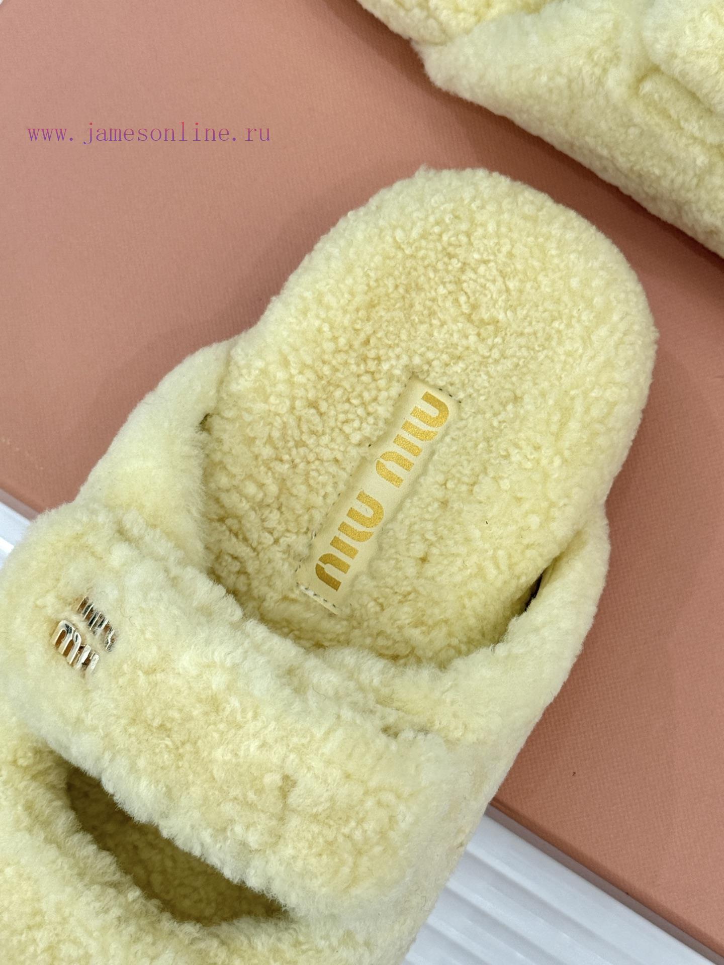 Miu Miu/Miu 25WF Autumn New Product Letter Hair DragIn Autumn And Winter I Want To Hide My Feet ydutvc33 - Image 9