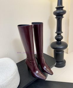 Saint Laurent 25ss Autumn/Winter New Style Side Zipper High Heel BootsThe Entire Shoe Is Very S qd6qyhc1