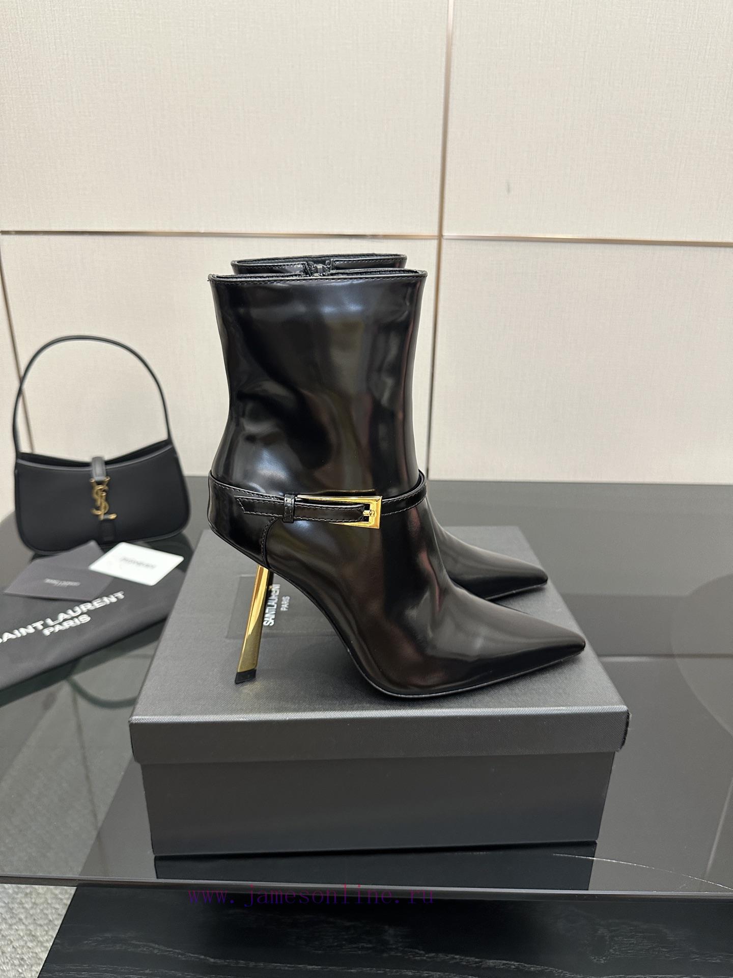 Saint Lauren YSL Saint LaurentSide Zipper Short Boot VersionThe Latest Versatile Must-have For 1728tdfz - Image 4