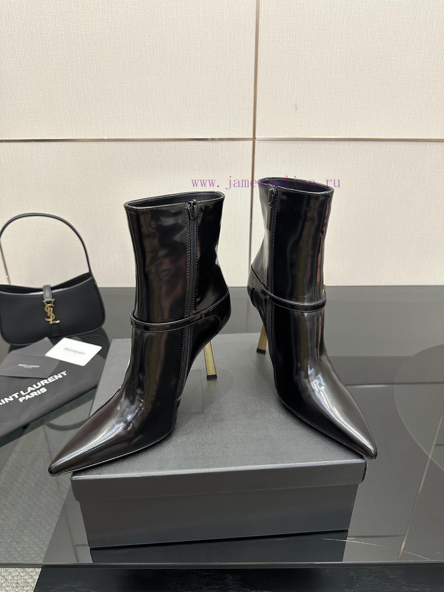 Saint Lauren YSL Saint LaurentSide Zipper Short Boot VersionThe Latest Versatile Must-have For 1728tdfz - Image 5