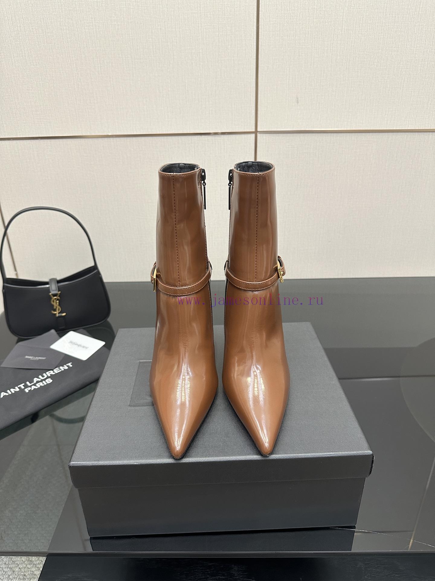 Saint Lauren YSL Saint LaurentSide Zipper Short Boot VersionThe Latest Versatile Must-have For hr5hl357 - Image 2