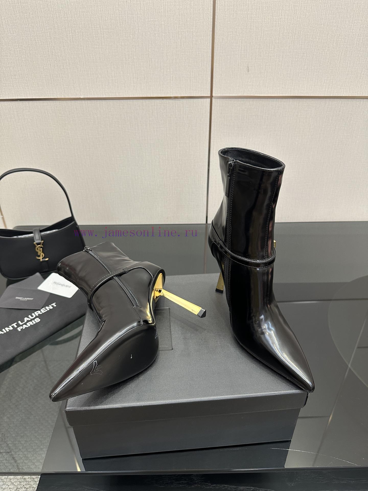 Saint Lauren YSL Saint LaurentSide Zipper Short Boot VersionThe Latest Versatile Must-have For 1728tdfz - Image 6